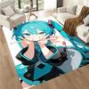 Hatsune Miku Style Square rugs are a great choice for living rooms, bedrooms, home décor, and as gifts.
