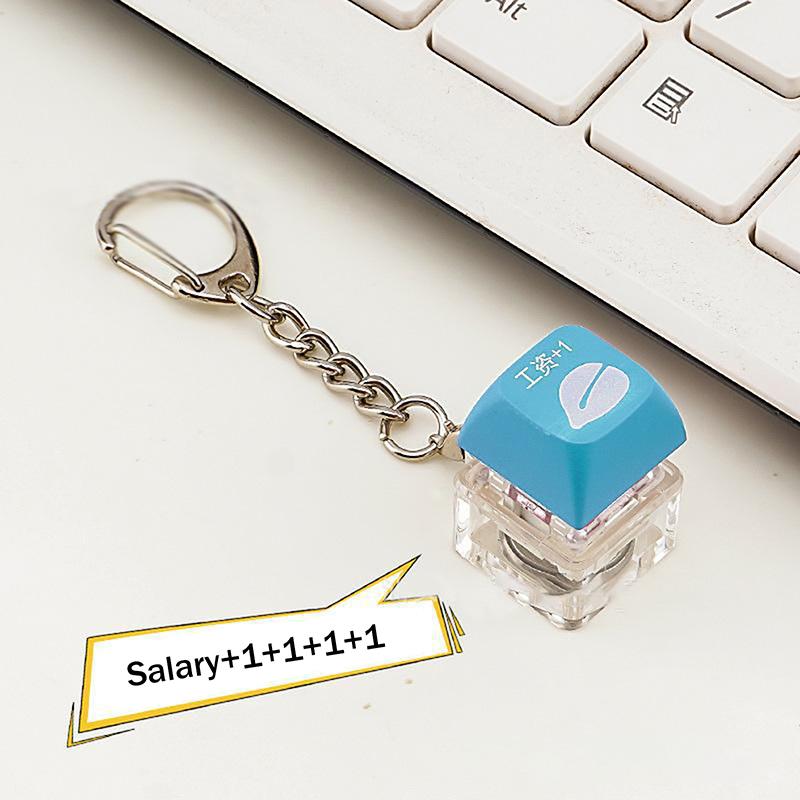 Kreativ Nyckelring med Tryckknapp Hänge Söt Nyckelringsaccessoar För Daglig Användning & Gåva