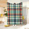 Retro Seamless Pattern Throw Lightweight 240G Flannel Blanket Soft Skin-Friendly For Summer Cooling