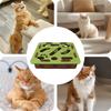 Felt Puzzle Box Cat Exercise Toy with Ball Felt Puzzle Box Indoor Cat Puzzle Box for Kittens Cats