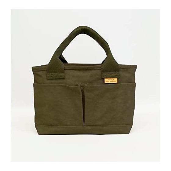 

Canvas divider tote S size tote bag khaki