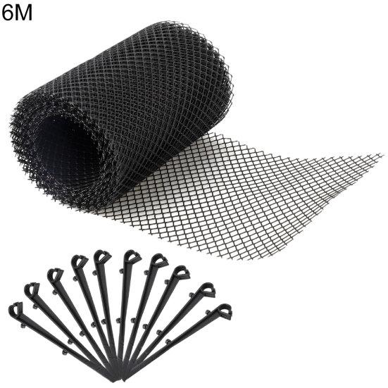 1 Roll Anti-clogging Gutter Guard Flexible PP Multifunctional Drain Protector Adjustable Mesh Netting for Home