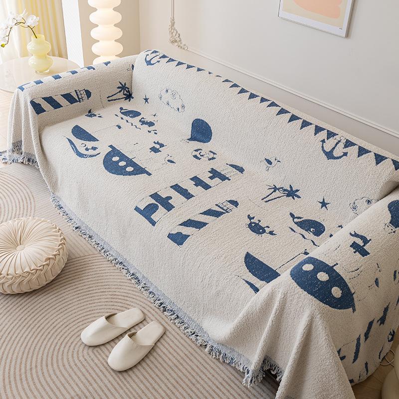 Kreslený přehoz na pohovku ve stylu INS, vysoce kvalitní, proti poškrábání, potah na pohovku, látkový potah na pohovku, plně krytý potah na pohovku