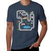 Playmat Train Car Race Track Printed On Back Road TShirt Work Wear Short Sleeve TShirt