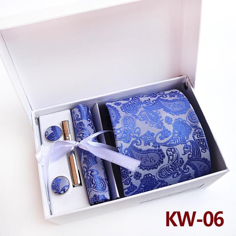 Herren-Krawatten-Geschenkbox 6-teiliges Set Gruppenkrawatte Business-Kleidung Geschenk-Krawatte