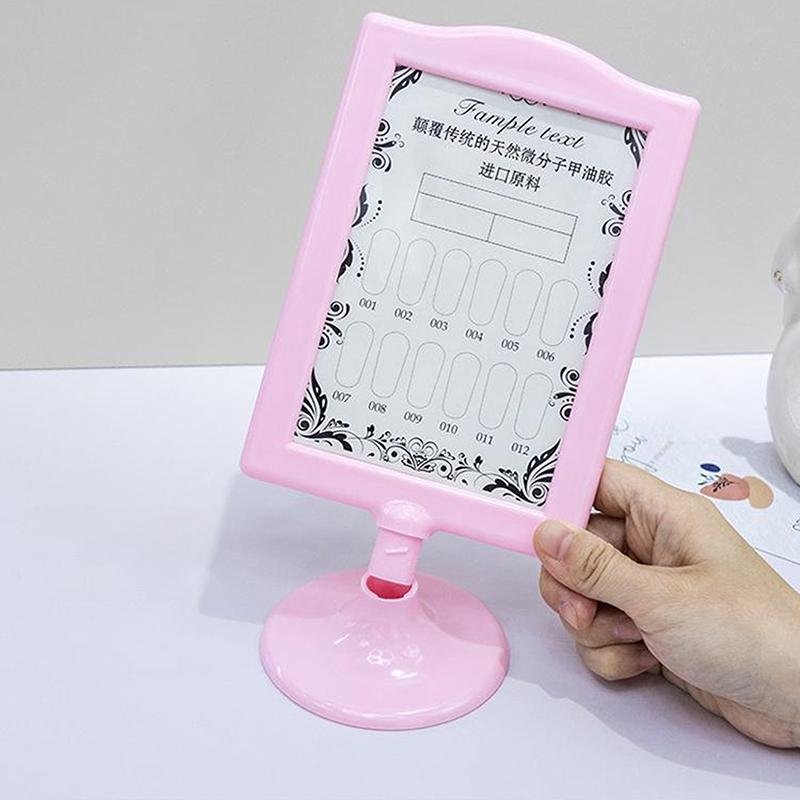 Nail Art Double-Sided Display Stand Nail Art Artwork Display Frame Nail Display Board False Nail Display Rack Gel Polish Holder