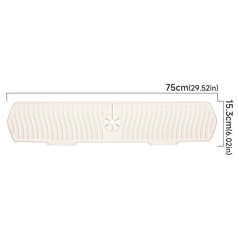 Rectangular Silicone Faucet Splash Pad Kitchen Bathroom Sink Mat Drain Pad Kitchen Decoration Silicone Mat Gadgets For Kitchen