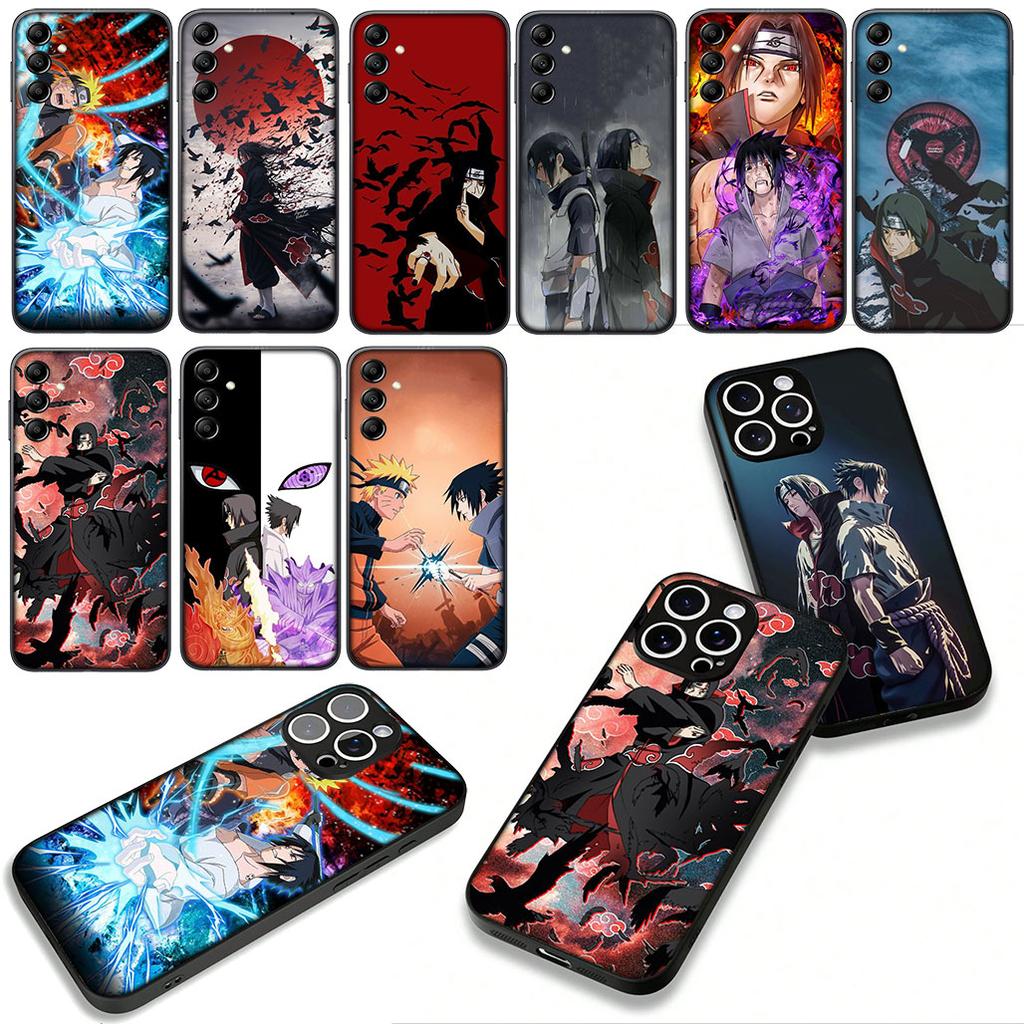 Narutos Comics Sasuke Uchiha Itachi Case for Samsung Galaxy A36 A17 A26 A07 A35 A54 A53 A13 A33 A34 S8 S9 S20 S21 FE S10 Plus