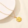 Sun Moon Star Jewelry Classic Stainless Steel Necklace 50cm Chain On The Neck Necklaces For Women Men Pendant Trendy Choker Gift