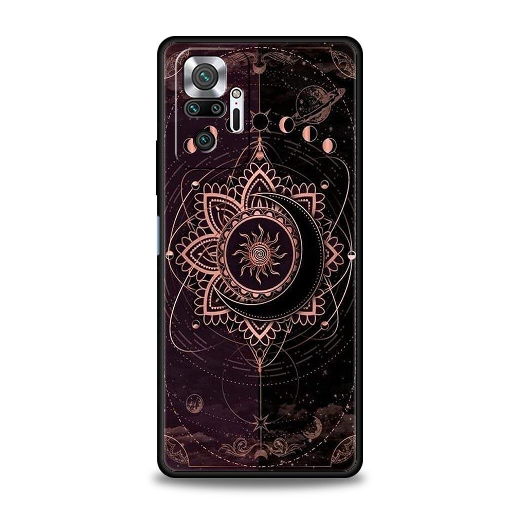 Suns Moons Clouds Astrological Phone Case For Xiaomi Redmi Note 14 13 5G 10 11 12 Pro Plus 4G 14C 13C 12C 10C Black Cover