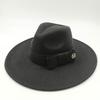 Fedora Fiocco Nuovo Blu Lago Cappello Nuovo Monocromatico Moda Primavera Unisex Cappello Jazz Cappello Fedora Gorras
