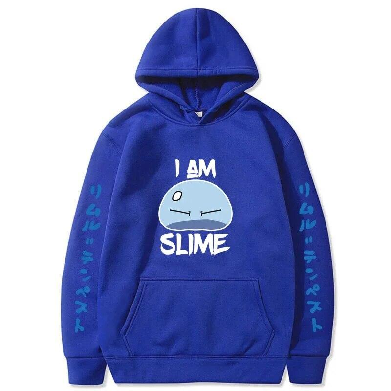 Esa vez que me reencarné como un slime Sudadera con capucha con estampado de anime Ropa de calle Sudadera unisex de moda para mujer Sudaderas de gran tamaño Sudadera con capucha