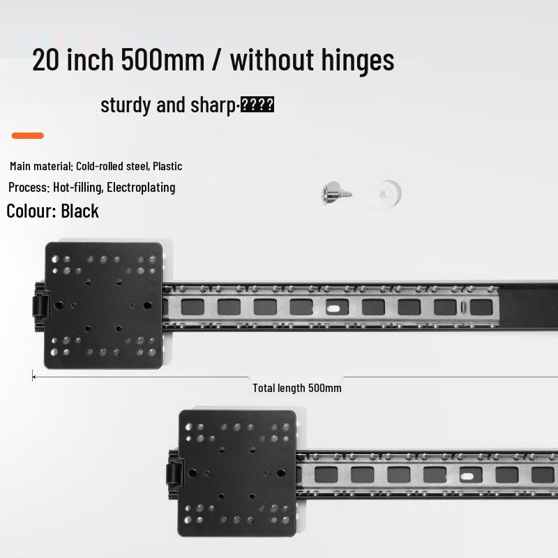Dobradiça de Trilho Deslizante para Gabinete de Ar Condicionado de Teto com Porta Basculante