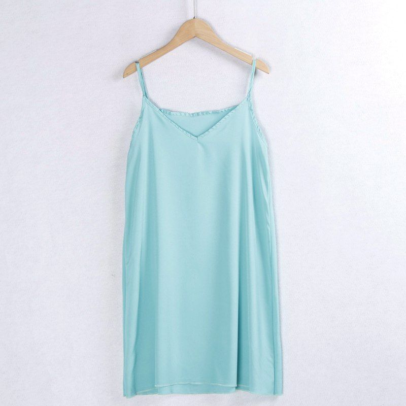 

2751 Юбка на подтяжках V-образный вырез Бретельки Однотонная Прямая юбка Экспортный крой Этикетка Остатки стока Скотские товары Женщины Lake Green All yards