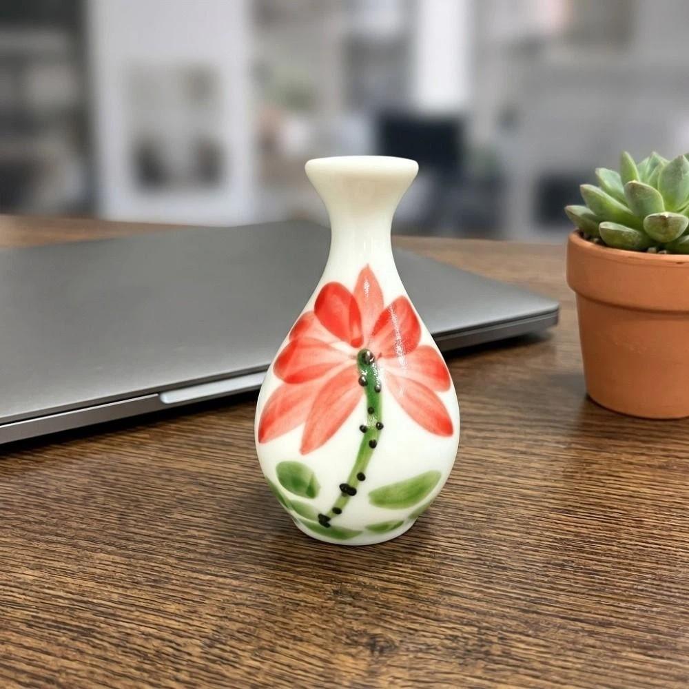 Chinese Style Vase Refrigerator Sticker Magnetic Flower Arrangement Container Refrigerator