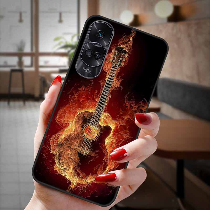 For Honor 90 Lite 5G Case 3D Flower Relief Emboss Silicon Back Cases For Honor 90 Cover Honor90 Pro 90Pro 90Lite Soft Protective