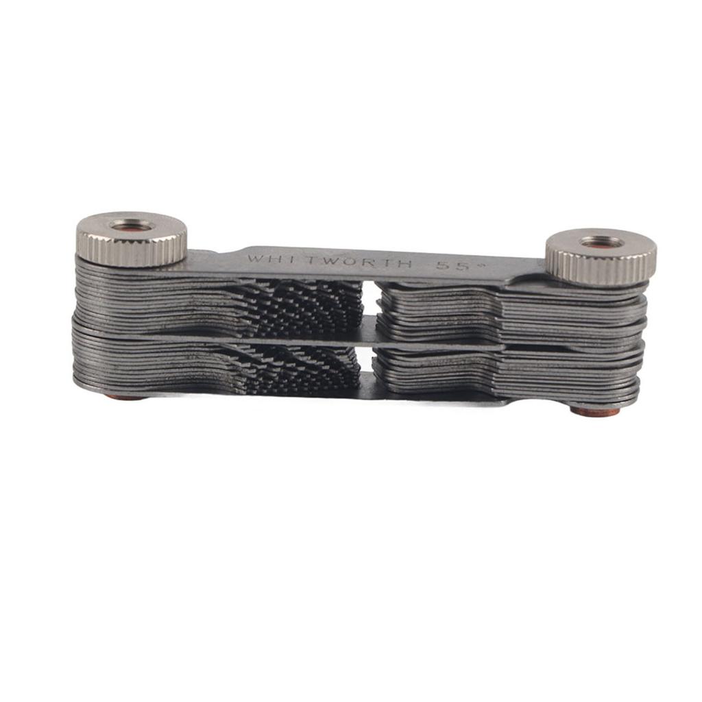 51/52PCS Stainless Steel Thread Plug Gage 60 and 55 Degree Screw Pitch Measuring Tool Screw Pitch Gage Thread Measuring Gage