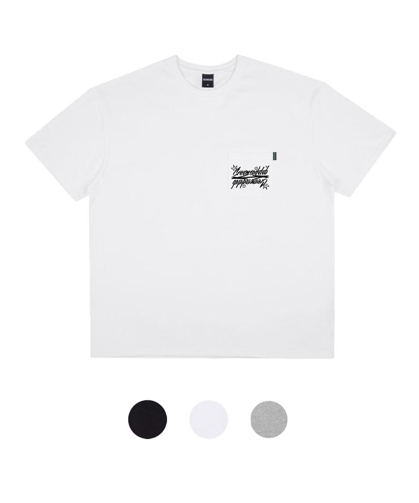 CREAM SODA LAB Crsdel Lettering Pocket Short Sleeve Tee