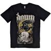 Down Men'S Swamp Skull T Shirt, Black, Xl Uk