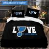 3PCS Nashville Predators Printed Bedding Set For Bedroom dormitory,  Includes 1 Duvet Cover & 2 Pillowcases for All Seasons Home Decor Fan gifts