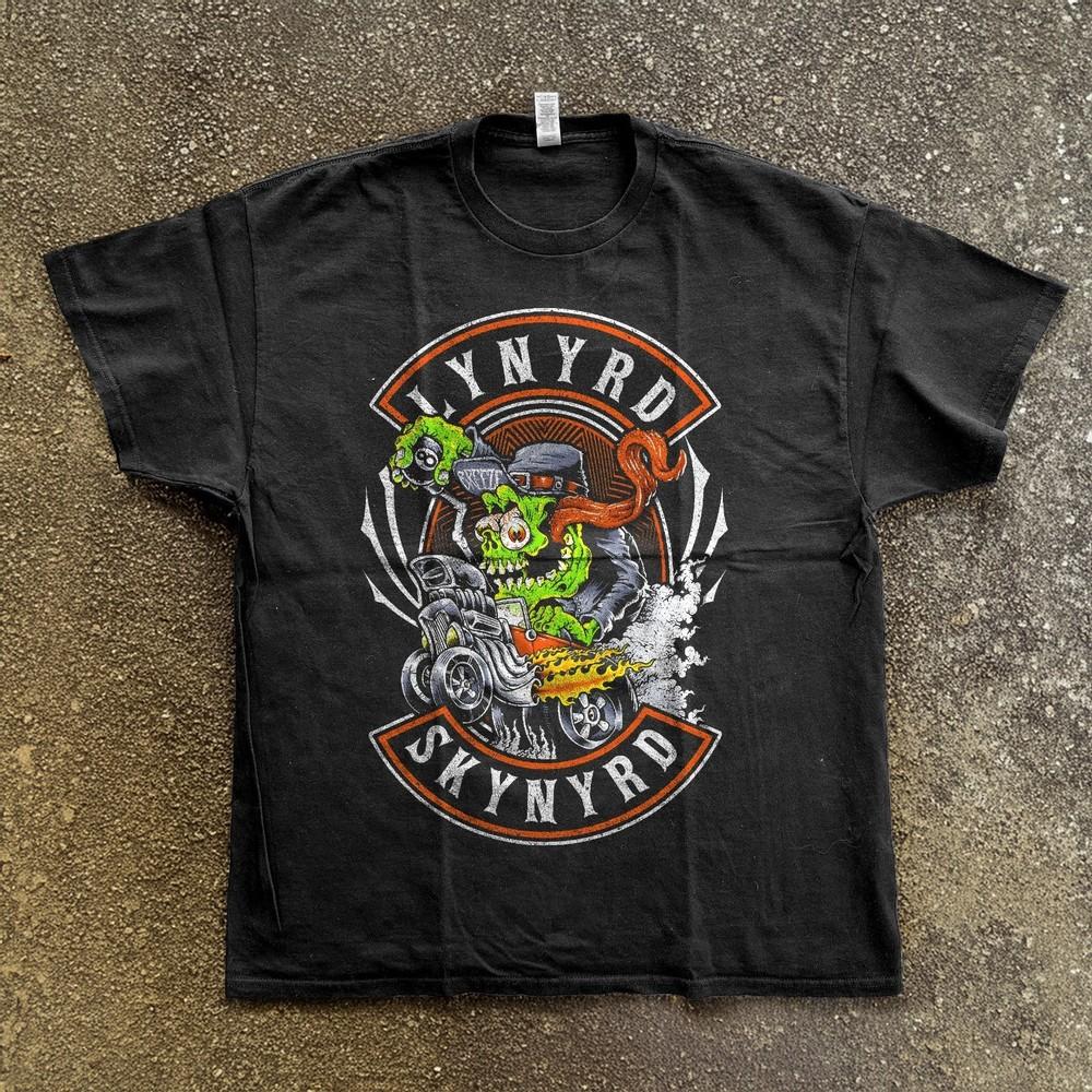 

Rare Lynyrd Skynyrd Hot Rod Monster Vintage Style Unisex TShirt Black S5XL Unisex T-Shirt S