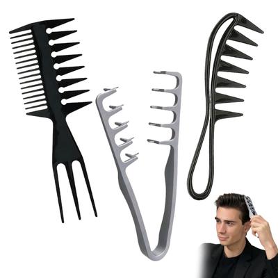 2/3Pcs Hair Styling Comb Kit Men Women Instant Volume Texture Comb All Hair Types Voluminous Wide-Toothed Comb