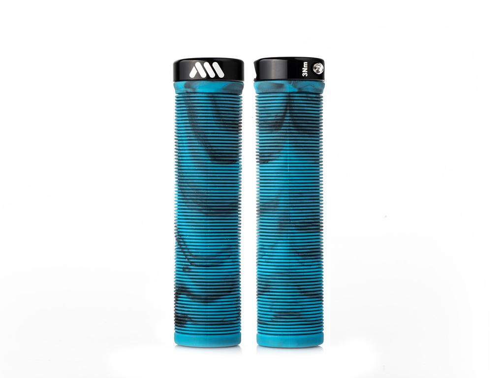 ALL MOUNTAIN STYLE AMS Bicycle Barcode Blue Camo Grips, Grips,