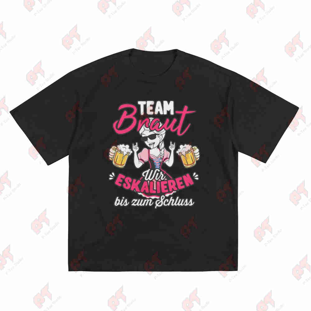 Team Bride Jga Poltern Hen Party Short Sleeve Tee 100 Cotton TShirt