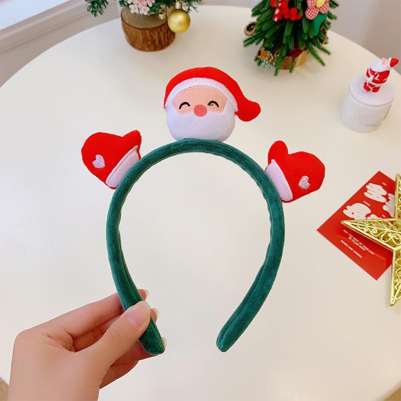 Women's Cute Santa Plush Headband - Red Christmas Hair Accessory