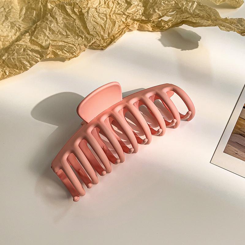 New Frosted Keel Shape Hair Clips Women Korean Simple Head Fixed Shark Clip Ponytail Fashion Hairpin Girls Hair Accessories