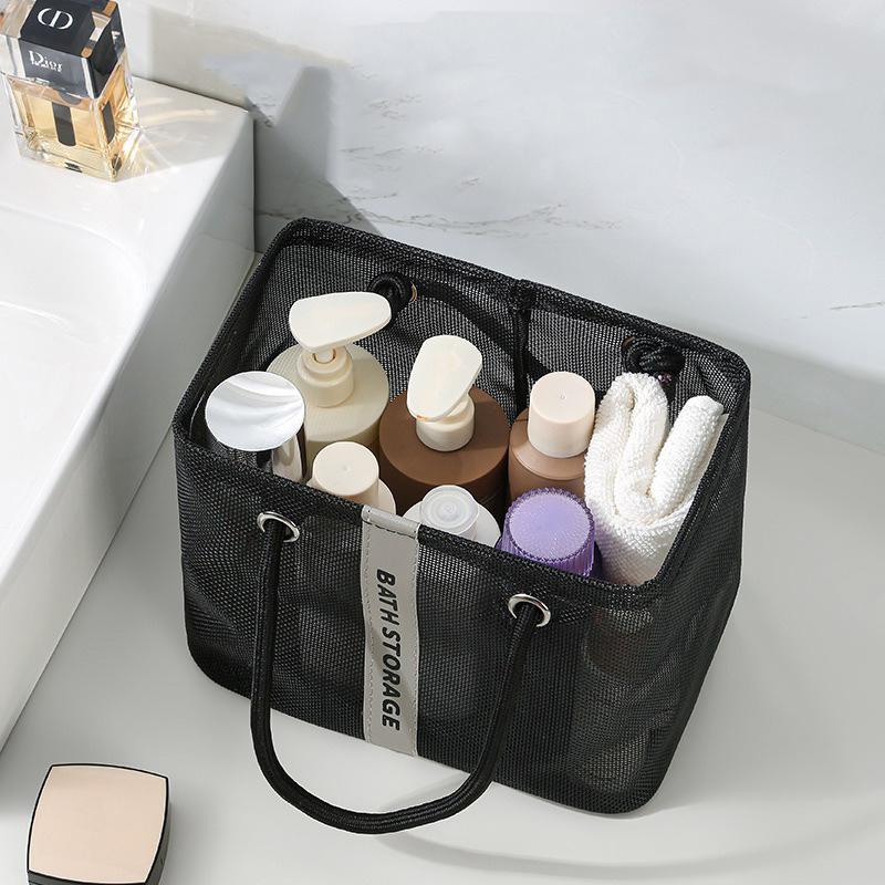 Duża siatkowa torba plażowa piaskoodporna torba podróżna z przegródką na kosmetyki zewnętrzna torba tote wodoodporna torba basenowa torba tote o dużej pojemności