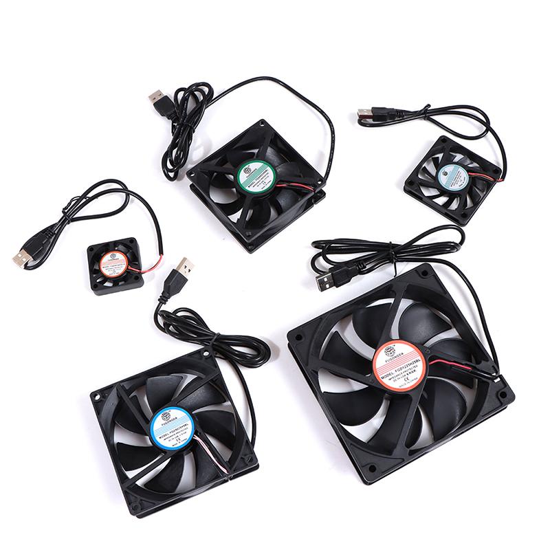 Dc 5V Usb Brushless Sleeve Bearing Fen Computer Pc Silent Cooler Cooling Fan Lot