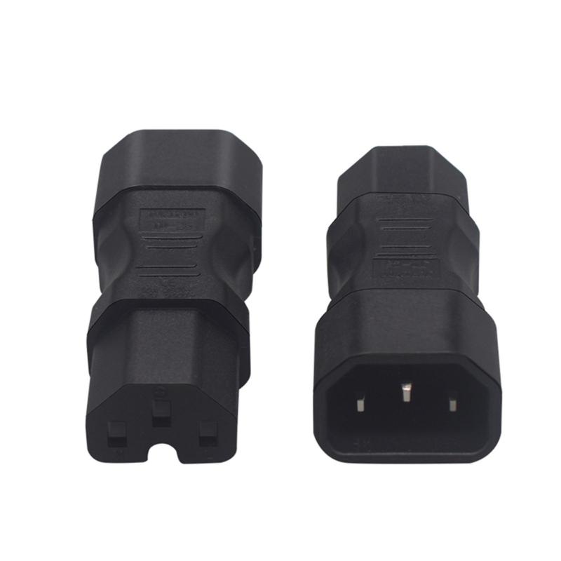 Portable Male To Female C14 To C13 Adapter C14 To C15/C14 To C5/C14 To C7 Power Cable Adapter Transfer Plugs ABS-made
