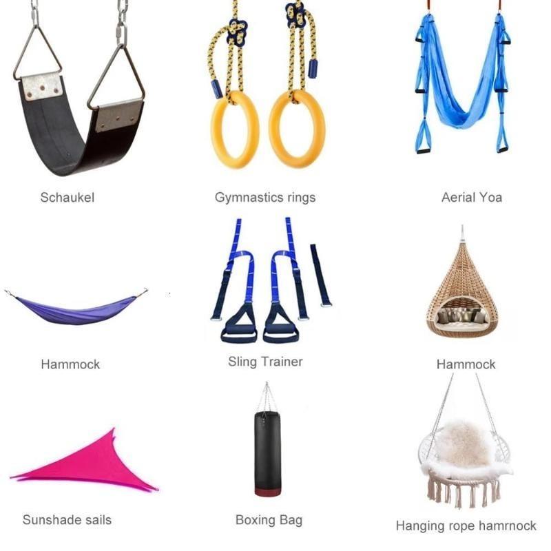 304 Stainless Steel 360 ° Rotating Roof Suction Cup Swing Buckle Outdoor Swing Chair Hammock Hook Fixing Plate