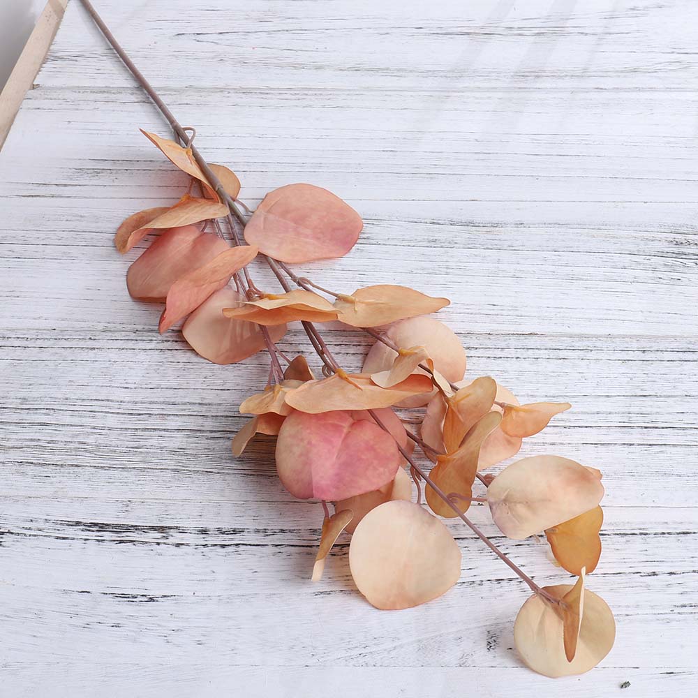 

Осенние искусственные шелковые цветы свадебное украшение для дома искусственные листья эвкалипта длинные ветки искусственные растения настенная композиция своими руками