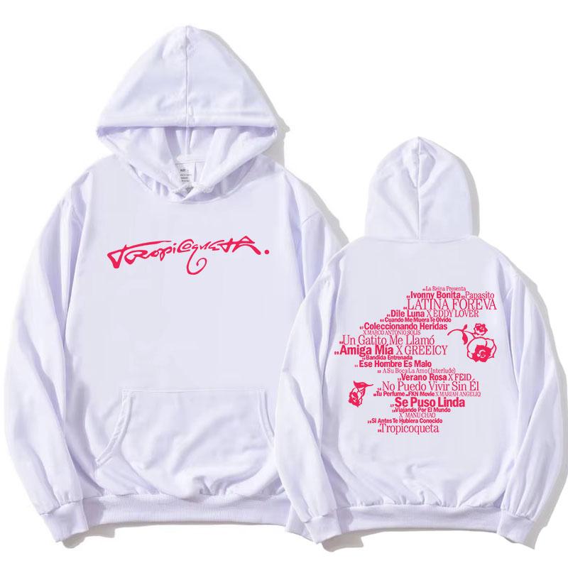 

Tropicoqueta Hoodie KAROL G Album Printing Sweatshirts Long Sleeve Female Hooded Pullovers Fleece Warm Streetwear 3XL