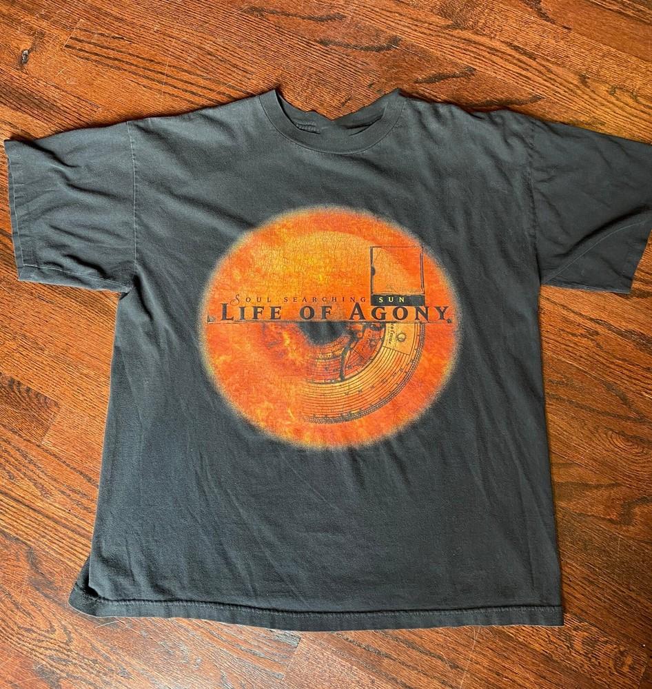 

Винтажная футболка Life of Agony Soul Searching Sun Shirt Черная Унисекс NW25 Унисекс XXXXL