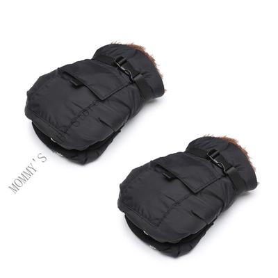 H3CD Winddichte Kinderwagen Handmuffen Weiche Atmungsaktive Warme Handschuhe für Kalten Winter Komfortmerkmal Weiches Plüschfutter