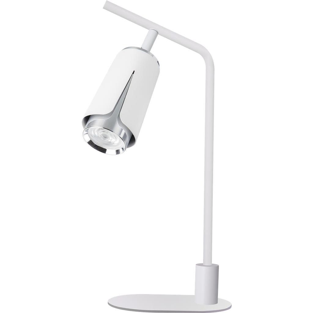 Lampa Biurkowa Flower 1 Gu10 Biały Alu Milagro Ml0276