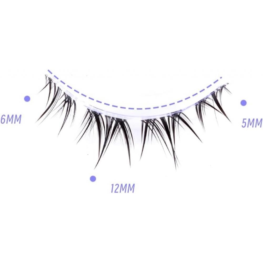 Emotao CospLay MakeUp Handmade U L Short oUter Corner Actress Lashes Z 01 5p