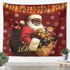 Black Angle Tapestry Christmas African Girl Wall Art for Living Room Bedroom Xmas Snowflake Wall Hanging Blanket Pink Home Decor