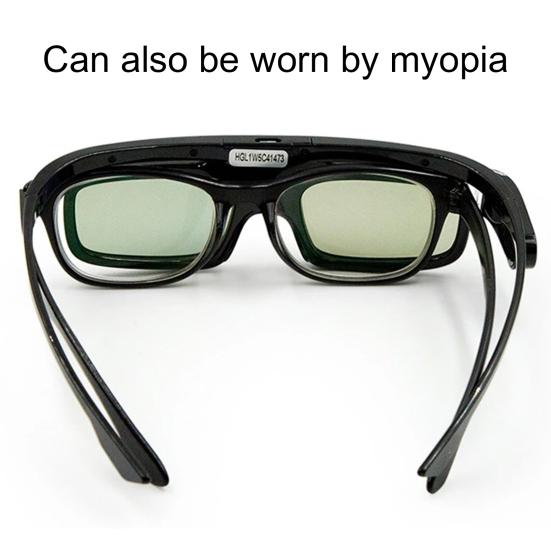 GL1800 3D Glasses Lightweight High-definition Image PC Black Active Shutter 3D Eyeglasses for DLP LINK 3D Projectors/TVs