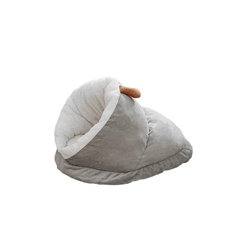 Slippers Cat Nest In Winter Warm Semi-enclosed Four-season Pet Cat Bed Dog Kennel Winter Cat Sleeping Thick Cushion