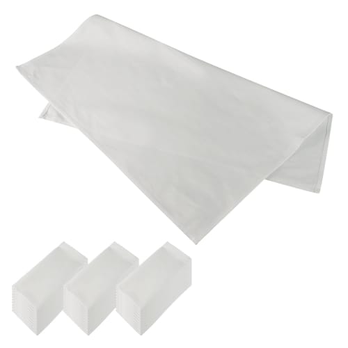 

Regalo FeliZ Cotton Table Napkins, 30-Count, Square, Moisture-Wicking, Formal, Solid Color, Wine