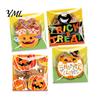 Small Plastic Bags for Treats 100 Pcs Halloween Treat Bags, Self Adhesive Seal Clear Candy Dessert Cute Cartoon Pouches Cookie Trick or Party
