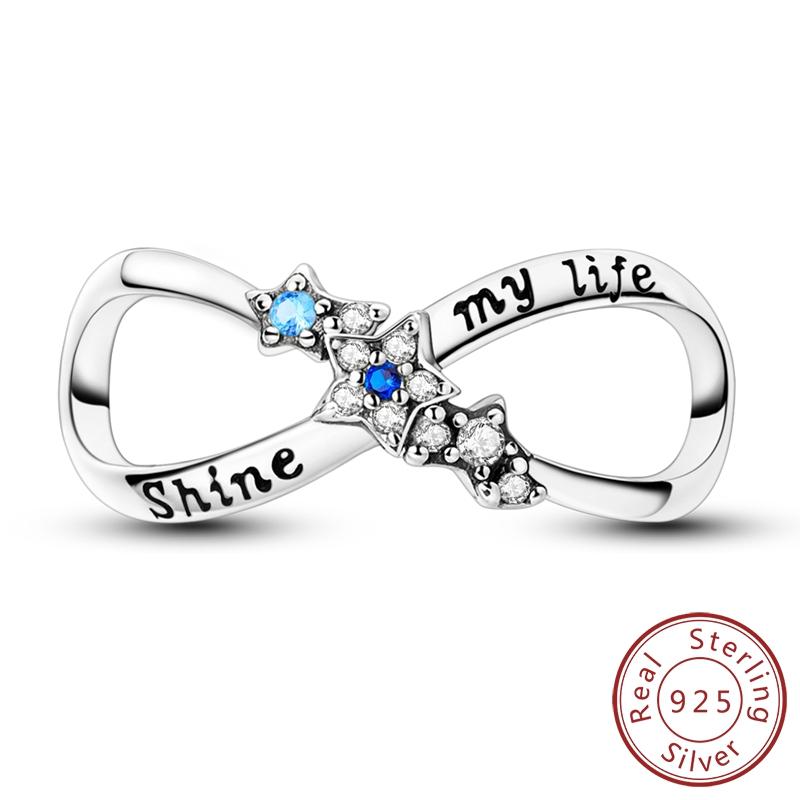 Real Copper Charms Luminous Firefly Butterfly Sunflower Pink Beads Fit Original Bracelet Women Birthday Diy Jewelry