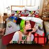 Set Biancheria da Letto Billie Eilish Stampa 3D Singolo/Gemello/Matrimoniale/Queen/King Size Adulto Camera da Letto Copripiumino Set Regalo Anime