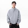 Unisex Retro Halb-Reißverschluss Stehkragen Hoodie - Vielseitige Übergangsjacke für Frühling/Herbst