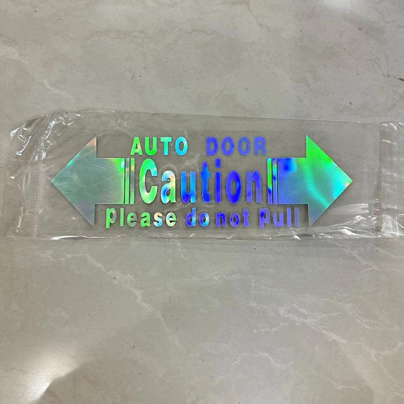 Car Door Stickers Safety Warning Labels Self-Adhesive Decals Do Not Pull Handle Durable Waterproof Universal Fit For All