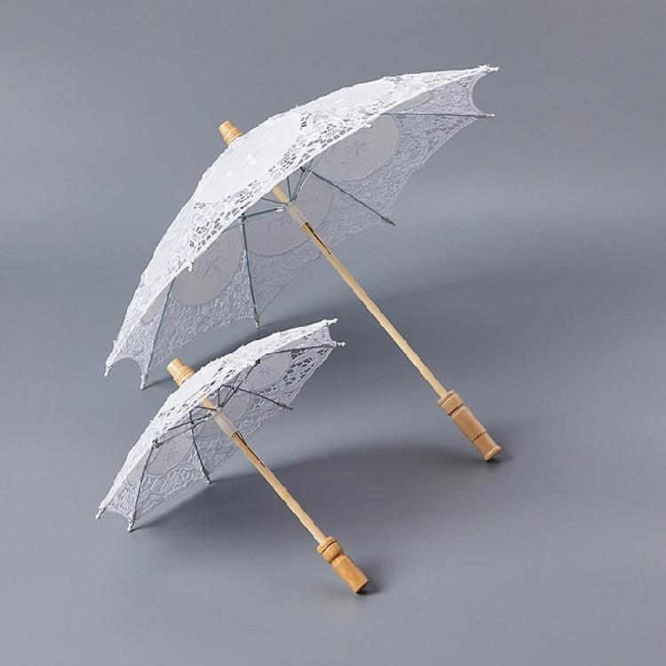 Lace Parasol Elegant Lace Umbrella for Outdoor Party Photo Props Decorative Parasol Lacework Umbrella for Garden